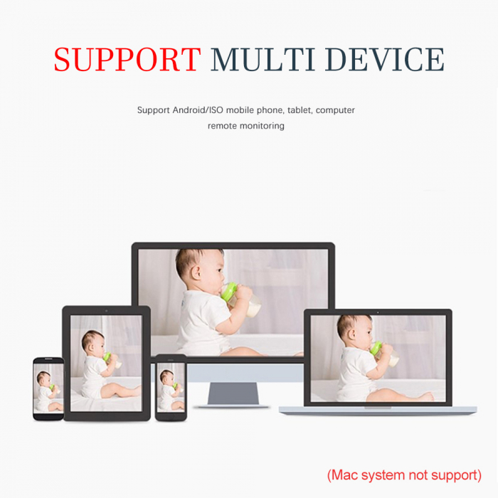 Cameră WiFi de Supraveghere 1080P HD, 360° Rotire și 90° Înclinare, IP66, Night Vision și Alarmă Integrată, aplicatie Android si IOS [10]
