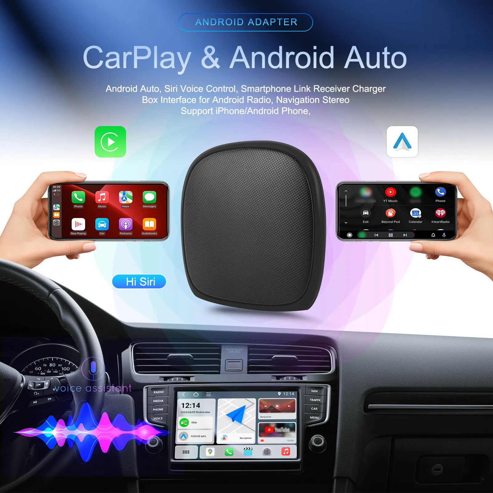 AI Box CarPlay Android 14 cu SIM 4G, Octa Core, 4 GB RAM și 64 GB ROM [5]