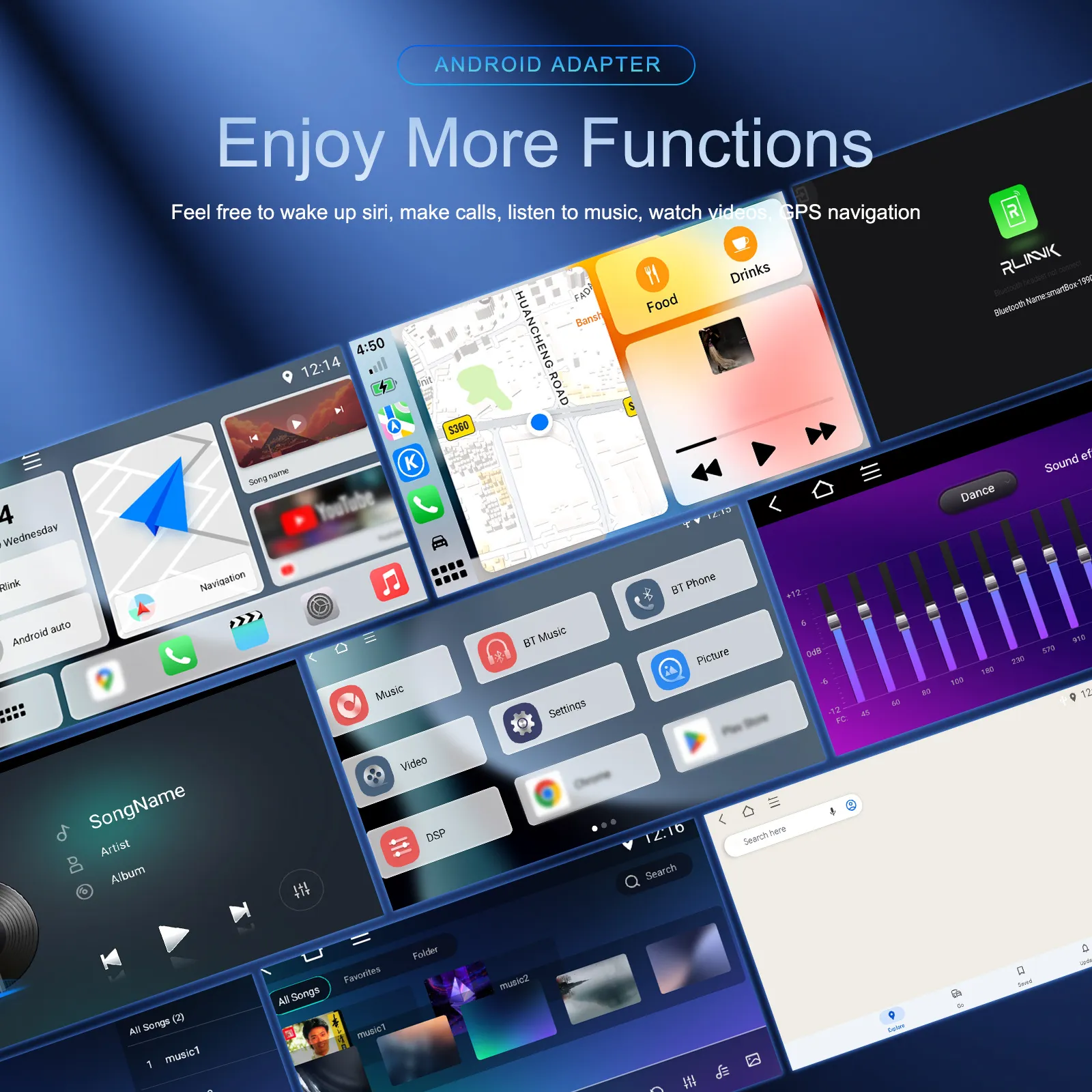 AI Box CarPlay Android 14 cu SIM 4G, Octa Core, 4 GB RAM și 64 GB ROM [6]