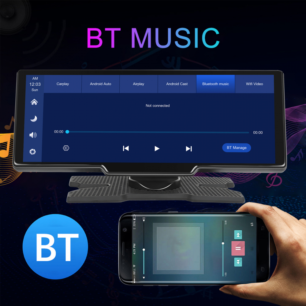 CarPlay si Android Auto Wireless 23.9 cm (9.3 inch) + Camera DVR inregistrare trafic + Card 64 GB Cadou [6]