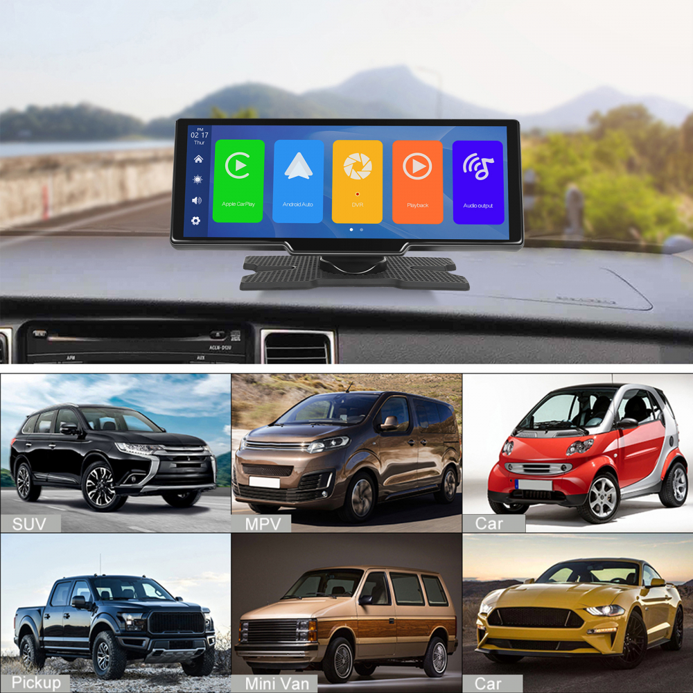 CarPlay si Android Auto Wireless 23.9 cm (9.3 inch) + Camera DVR inregistrare trafic + Card 64 GB Cadou [8]
