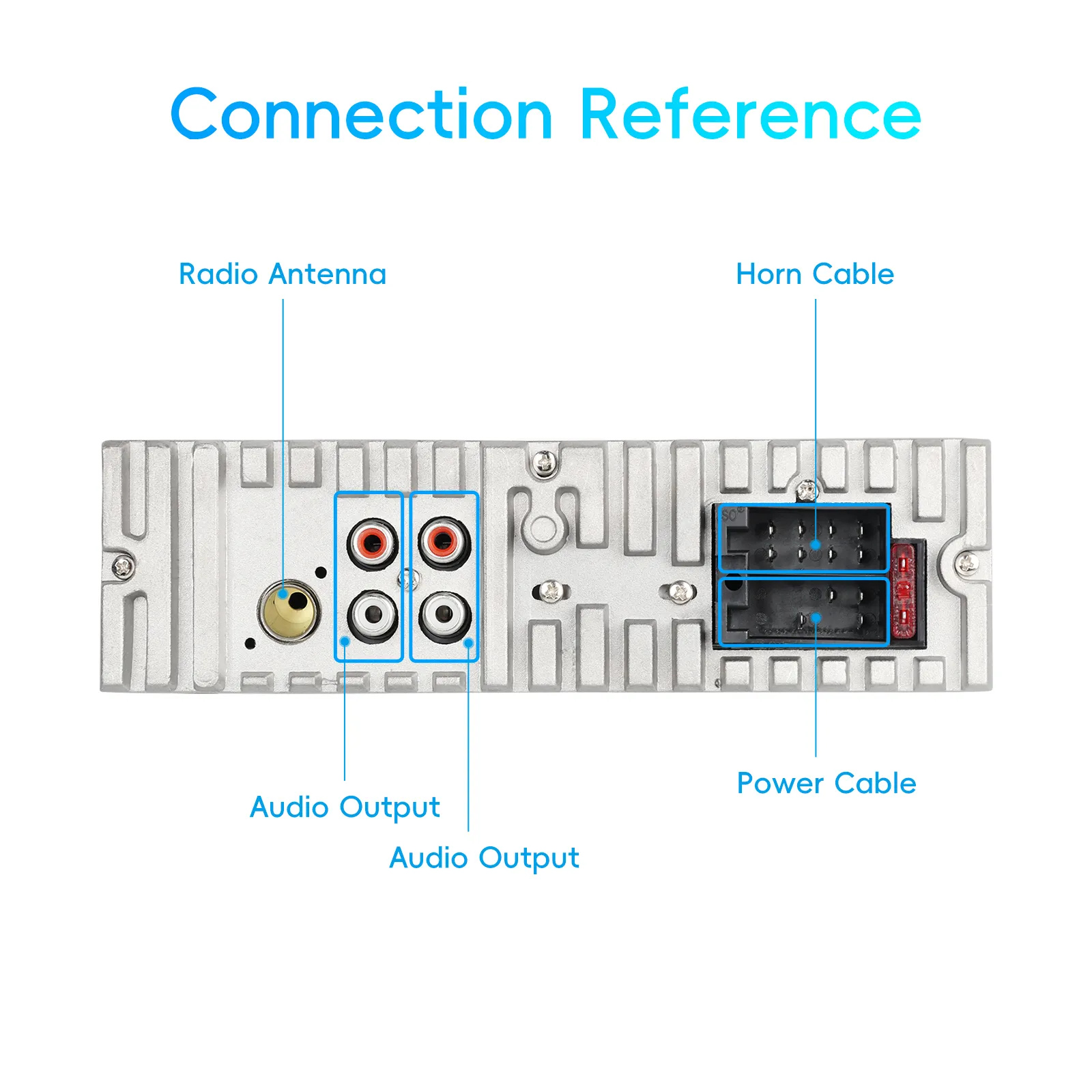 Casetofon, MP3 Player Auto 1DIN, cu Bluetooth, USB date si Fast charger, Card SD, AUX, RCA Subwoofer + Suport telefon integrat [3]