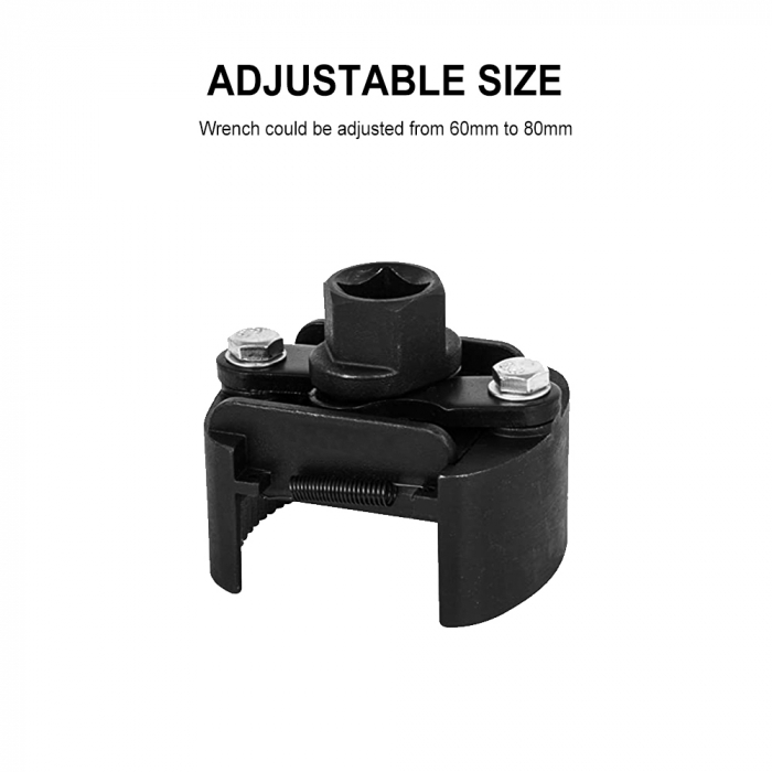Cheie filtru de ulei reglabila 60-80 mm este fabricata din otel CrMo de inalta calitate [3]