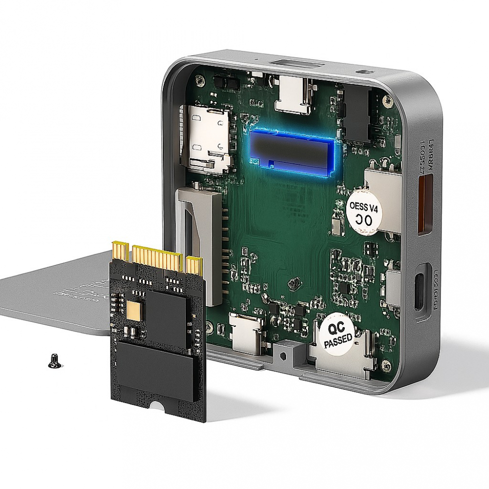Cititor Magnetic SSD Hub USB-C Suport NVMe M.2 2230 10Gbps 100W PD HDMI 4K60Hz Aluminiu Premium MC906 [6]