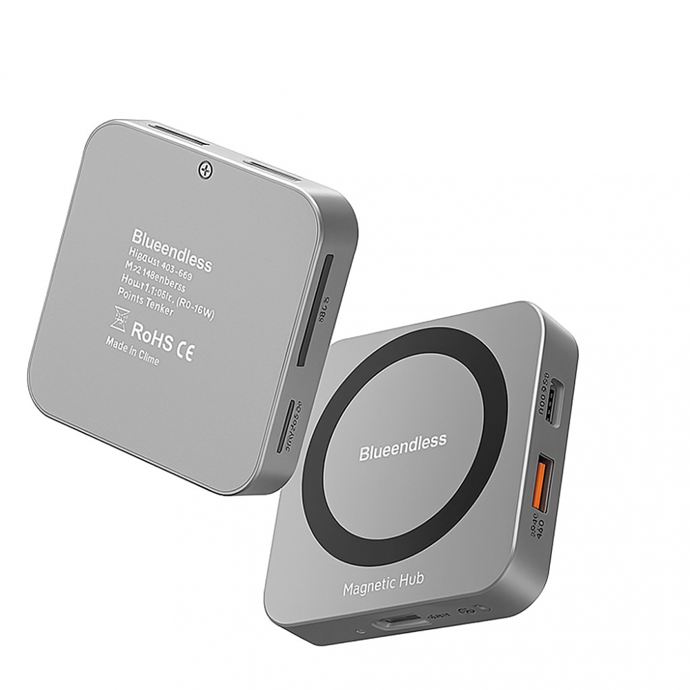 Cititor Magnetic SSD Hub USB-C Suport NVMe M.2 2230 10Gbps 100W PD HDMI 4K60Hz Aluminiu Premium MC906 [1]