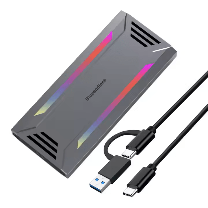 Cititor SSD Portabil USB 3.2 Type-C 10Gbps pentru M.2 NVMe & M.2 SATA – Aluminiu, Model M2825SN [1]