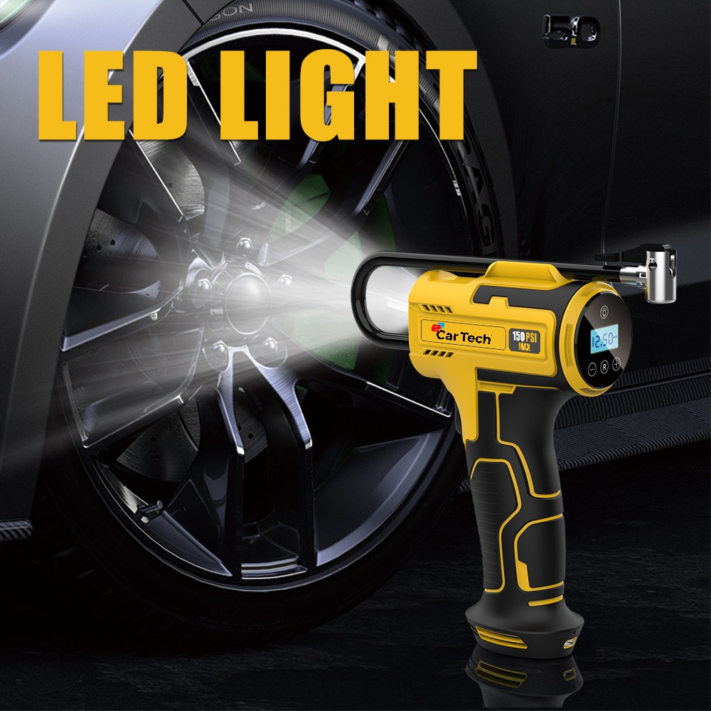 Compresor Aer Portabil Auto & Moto | Acumulator 4000mAh | Display Digital & Încărcare USB-C [4]