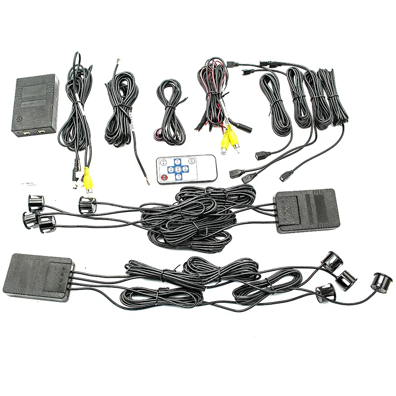 Kit 8 Senzori parcare fata/spate – Afisare pe ecran navigatie/ecran, conexiune dubla RCA pentru camera FATA/SPATE PREMIUM 2025 [8]