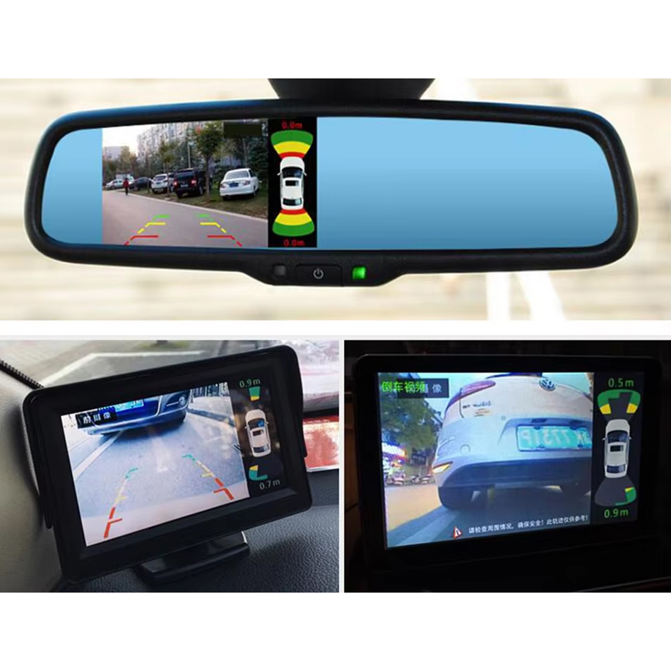 Kit 8 Senzori parcare fata/spate – Afisare pe ecran navigatie/ecran, conexiune dubla RCA pentru camera FATA/SPATE PREMIUM 2025 [5]