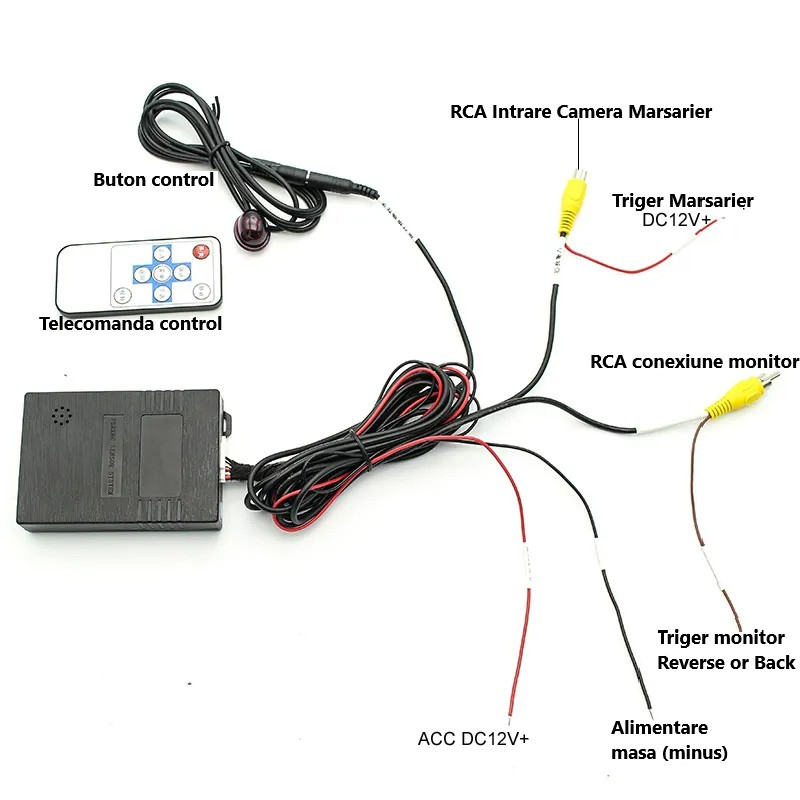 Kit 8 Senzori parcare fata/spate – Afisare pe ecran navigatie/ecran, conexiune dubla RCA pentru camera FATA/SPATE PREMIUM 2025 [2]