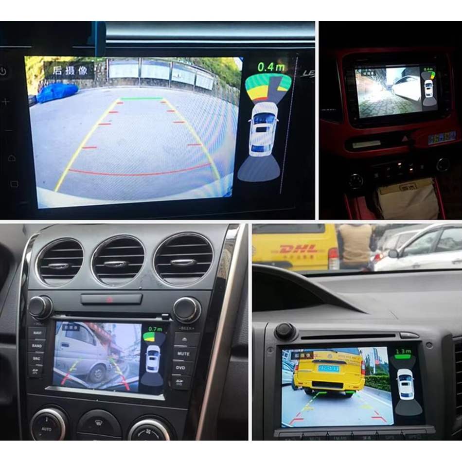 Kit 8 Senzori parcare fata/spate – Afisare pe ecran navigatie/ecran, conexiune dubla RCA pentru camera FATA/SPATE PREMIUM 2025 [3]