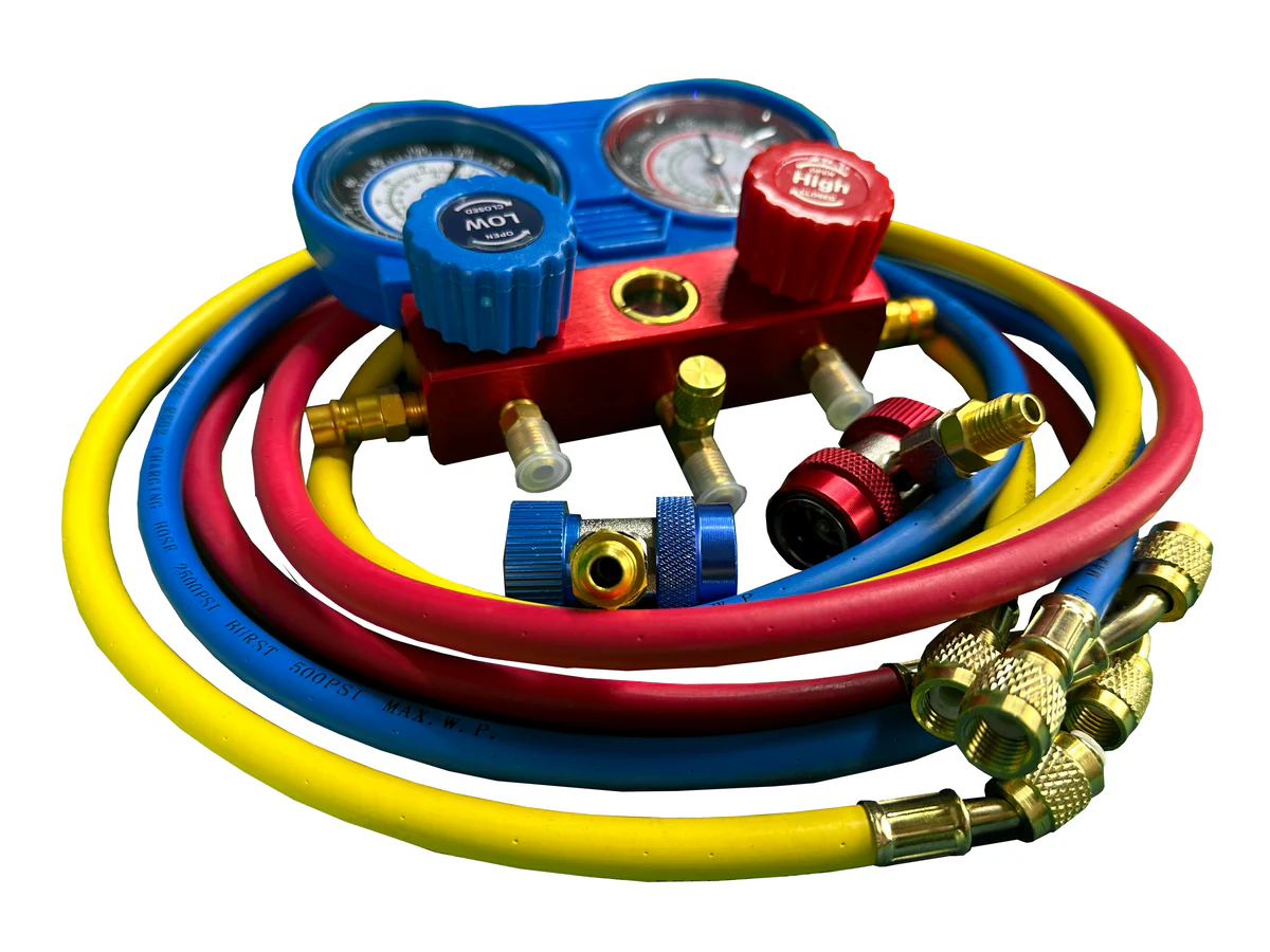 Kit Trusă verificare și încărcare freon pentru aer condiționat – diagnostic instalații AC [4]