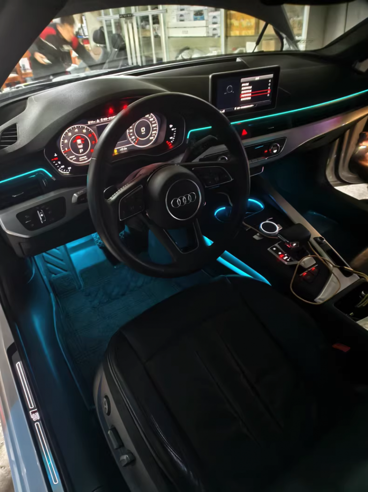 Kit LED RGB Ambient Auto 21 Piese – Control prin Aplicație, Bluetooth [3]