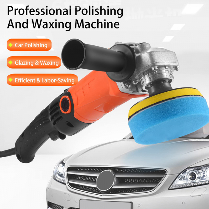 Masina de lustruit si polisat eCarTech, 1200 W, 100 mm, turatie reglabila 0-8000 RPM, variator de viteza [5]