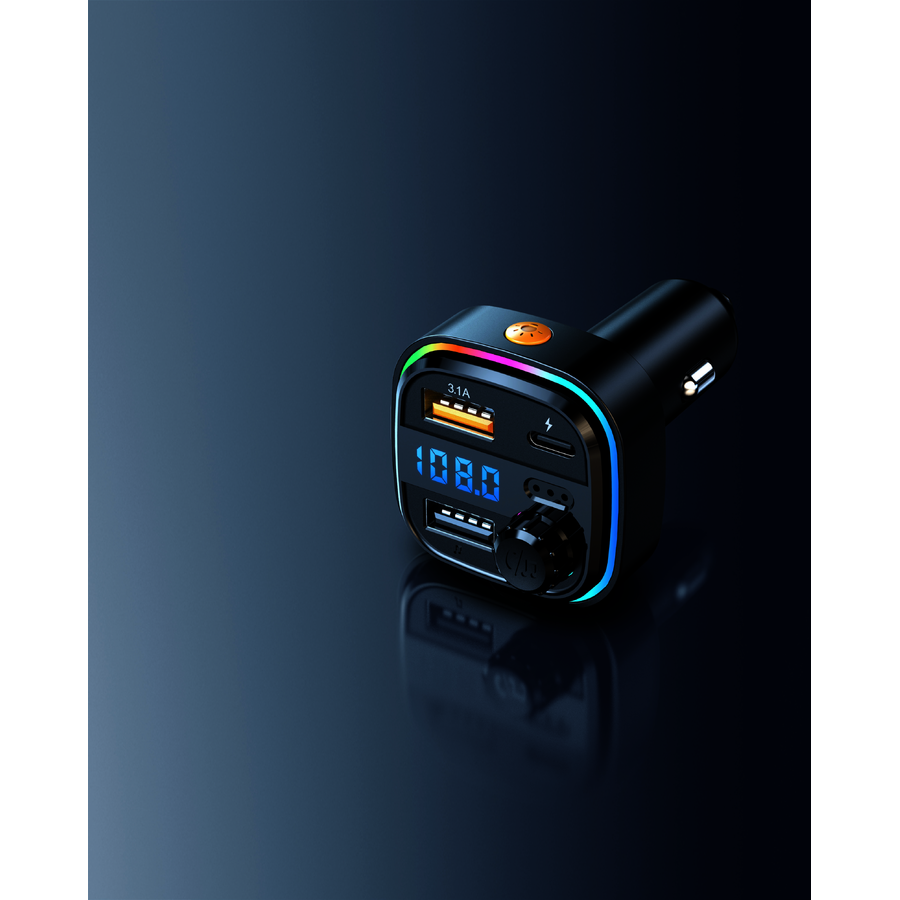 Modulator FM Akai FMT-26BT cu Bluetooth 5.3, USB-A, USB-C și Afișaj LED [4]
