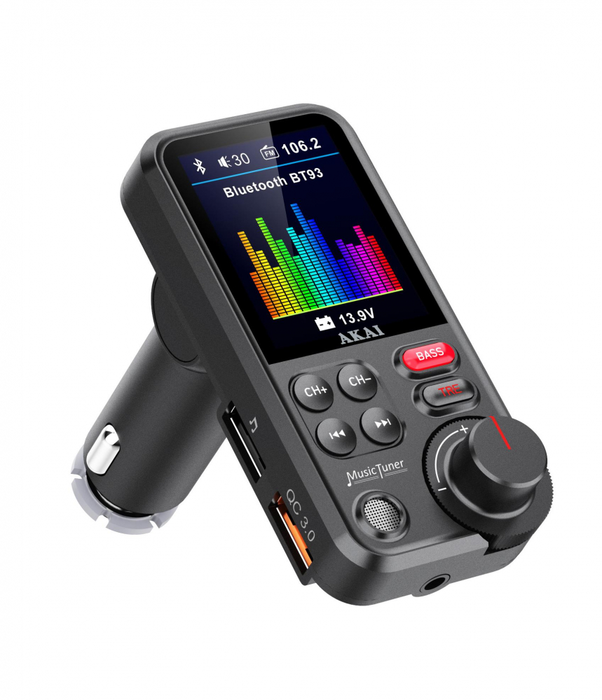 Modulator FM Auto cu Bluetooth 5.0, Încărcare Rapidă QC3.0, USB, MicroSD și Apeluri Hands-Free [3]