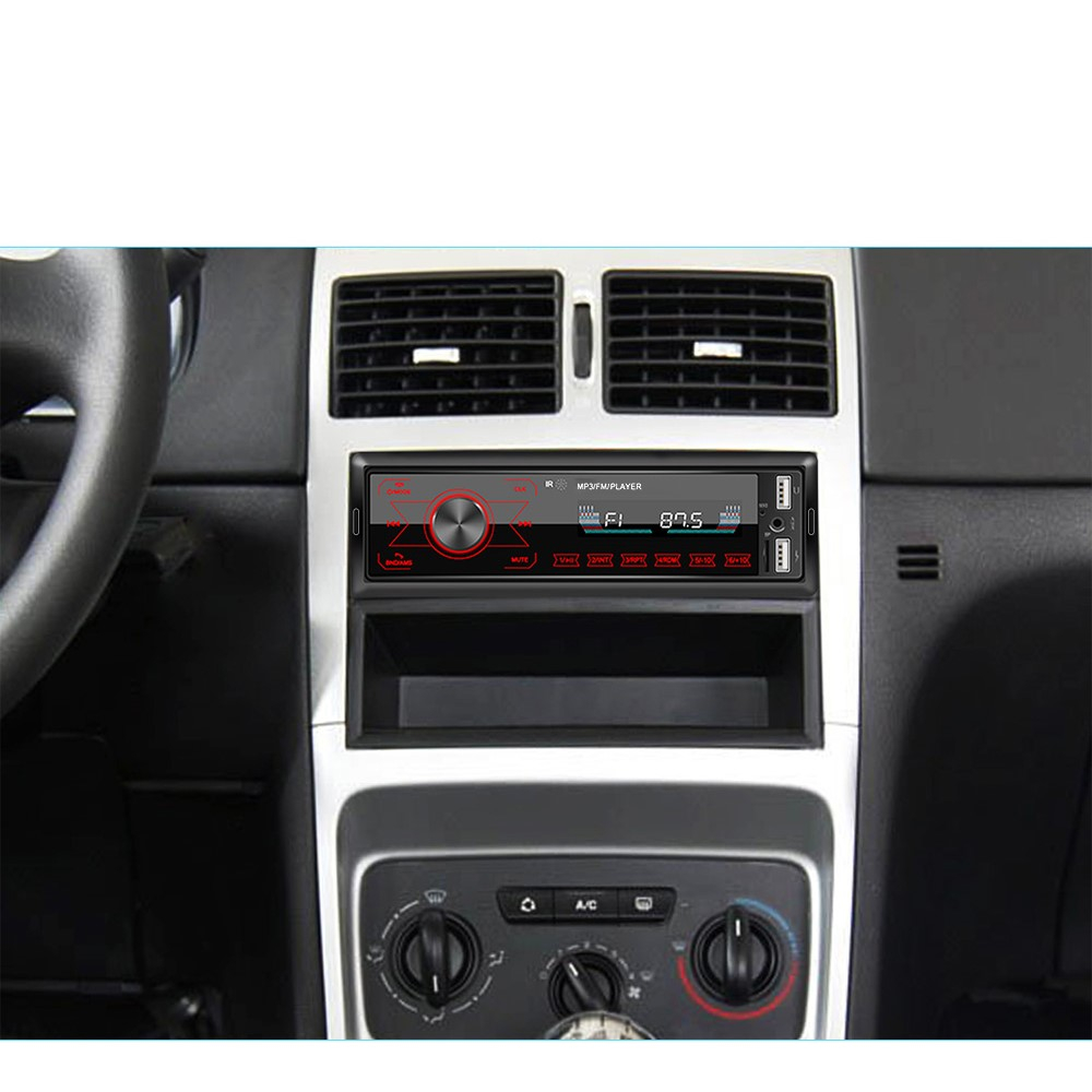 MP3 Player Auto 1DIN cu Bluetooth, Handsfree, USB, SD, AUX, FM Radio 7 culori cu butoane frontale touch – Model M10 [4]