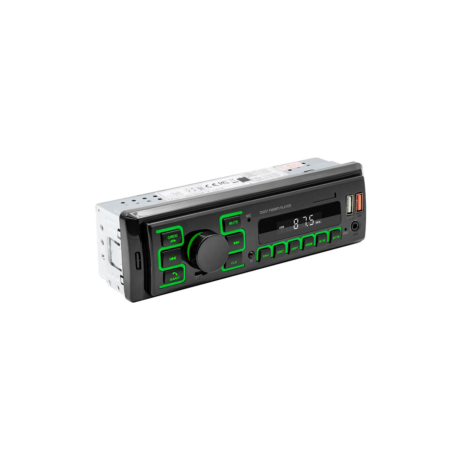 MP3 Player, Casetofon Auto 1DIN Universal, Bluetooth, USB, FM RADIO auto [2]
