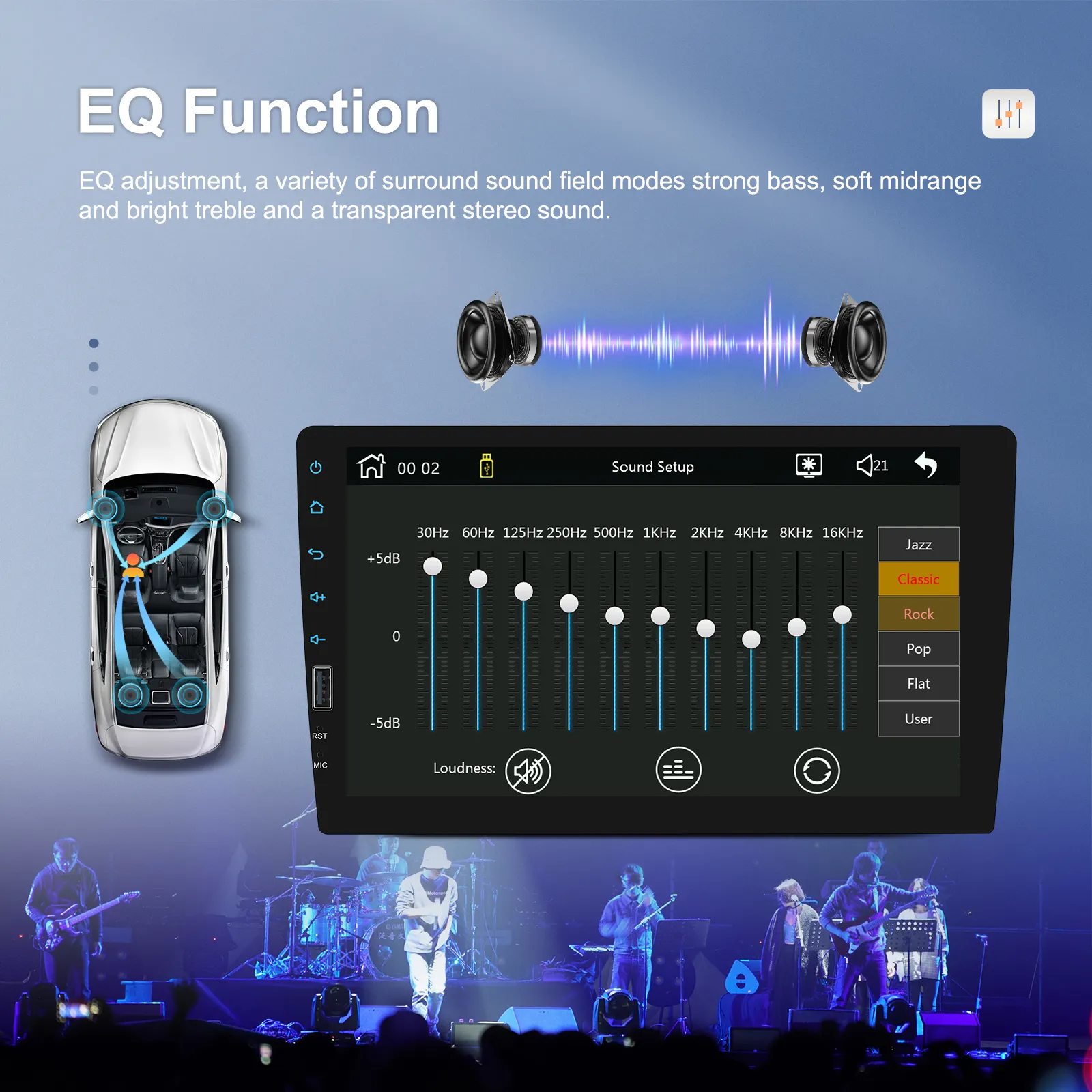 MP5 Player Auto 1DIN Universal, CarPlay si Android Auto wireless, Bluetooth, USB frontal, RCA Subwoofer, ecran 9 Inch [14]