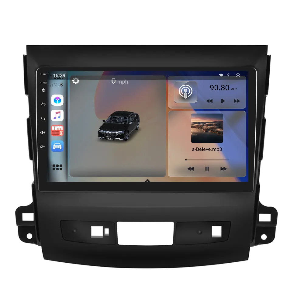 Navigatie 2K QLED Mitstubishi Outlander / Peugeot 4007 / Citroen C-Crosser (2008-2015), 4GB RAM, SLOT Cartela SIM 4G, DSP, CarPlay si Android Auto, ecran 9.50 Inch [4]