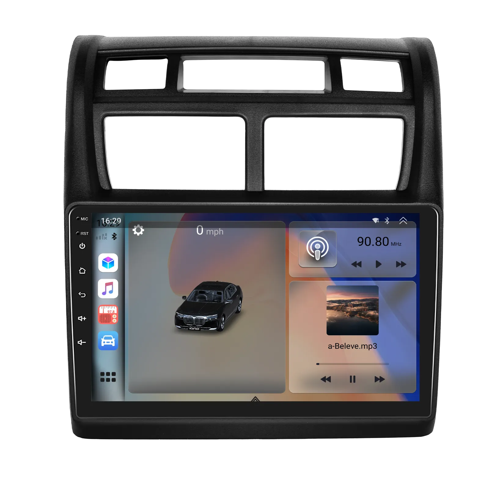 Navigatie 2K QLED Kia Sportage (2007-2013), 4 GB RAM, SLOT SIM 4G, DSP, CarPlay si Android Auto ecran 9.36 inch [3]