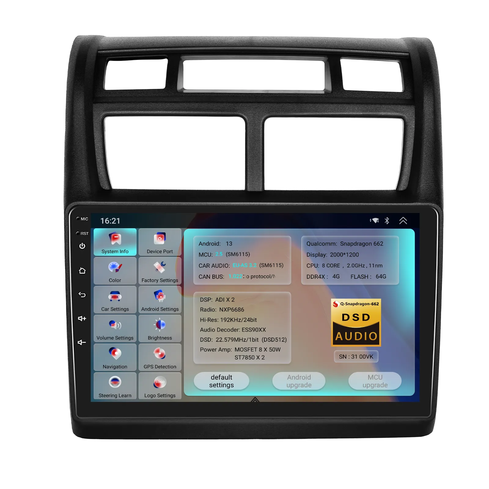 Navigatie 2K QLED Kia Sportage (2007-2013), 4 GB RAM, SLOT SIM 4G, DSP, CarPlay si Android Auto ecran 9.36 inch [7]