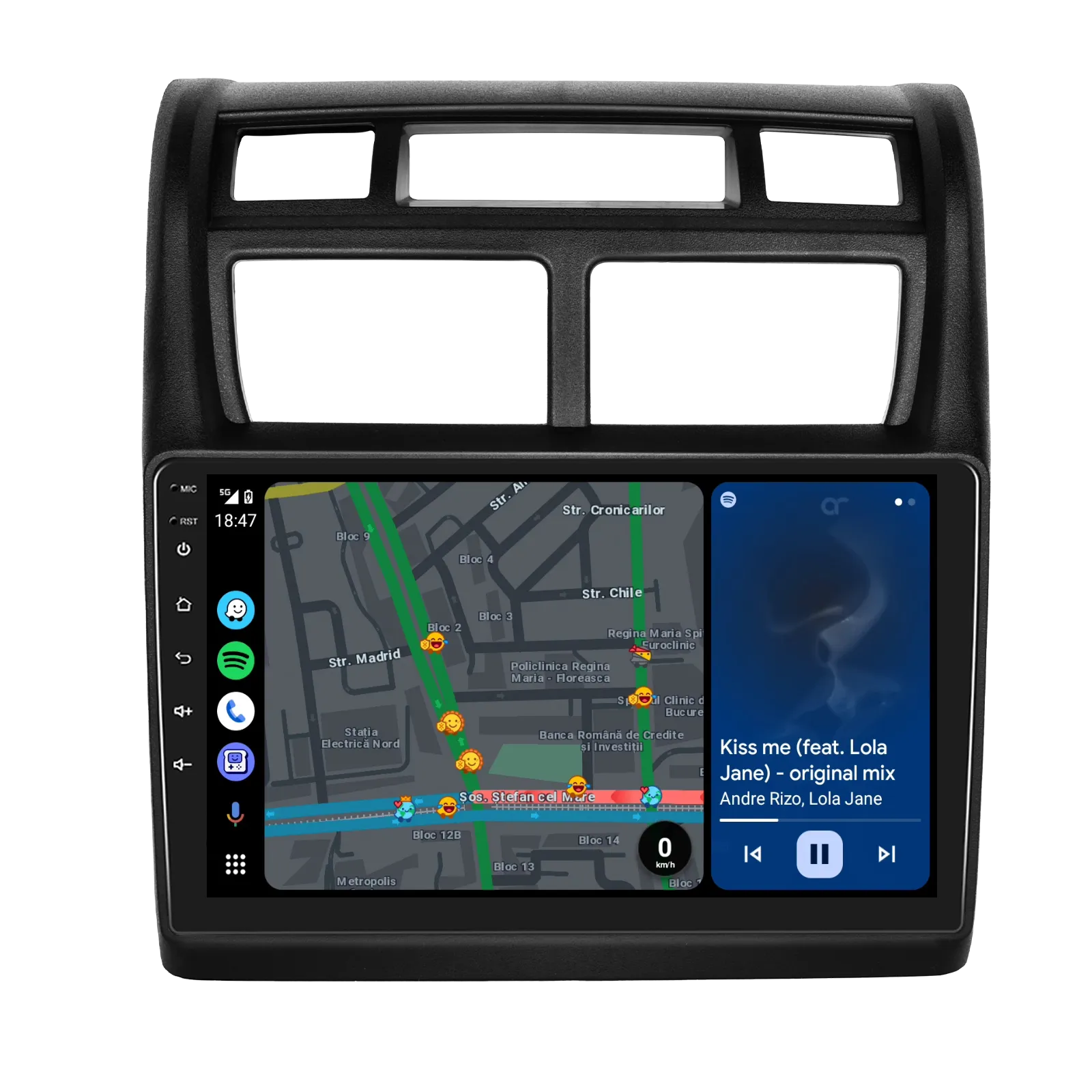 Navigatie 2K QLED Kia Sportage (2007-2013), 4 GB RAM, SLOT SIM 4G, DSP, CarPlay si Android Auto ecran 9.36 inch [5]