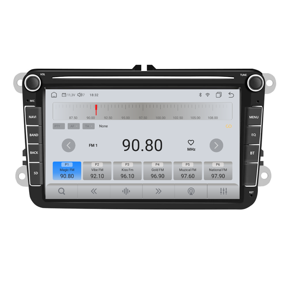 Navigatie Volkswagen|Skoda|Seat cu Android 13, Carplay, 4GB RAM 64GB ROM DSP, SIM 4G, Ecran de 9 inch, dedicata Golf 5, Golf 6, Jetta, Passat B6, CC, B7, Polo, Tiguan, Touran, Skoda, Seat [8]