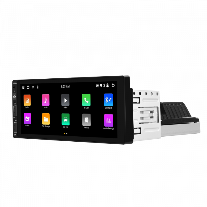 Navigatie Android 13, Player 1DIN 2GB 64GB, CarPlay si Android Auto wifi, DSP, RDS, Universal, ecran 6.86 Inch [2]