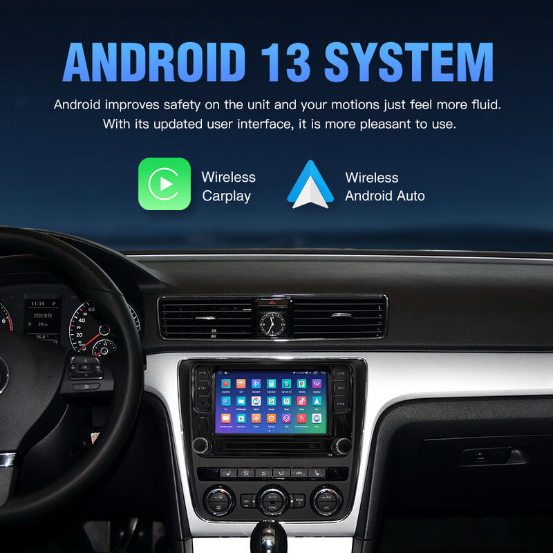 Navigație Android 13 7” VW Skoda SEAT – DSP DTS, CarPlay Wireless, 4G SIM, 4GB RAM 64GB ROM, Snapdragon [8]