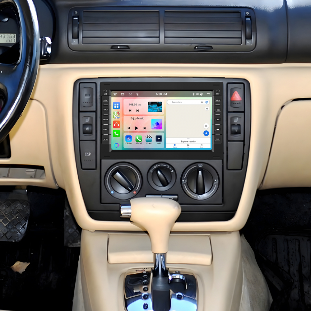 Navigație Android 13 4GB RAM,64GB ROM, VW Golf 4, Passat B5.5, Polo, Jetta, CarPlay, Android Auto, Bluetooth, Wi-Fi, Waze, Ecran 7" [6]