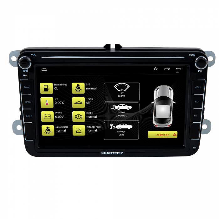 Navigatie Volkswagen,Skoda,Seat cu Android 2GB RAM 32GB, CarPlay Wireles Ecran de 8 Inch, dedicata Golf 5, Golf 6, Jetta, Passat B6, CC, B7, Polo, Tiguan, Touran, Skoda, Seat [14]