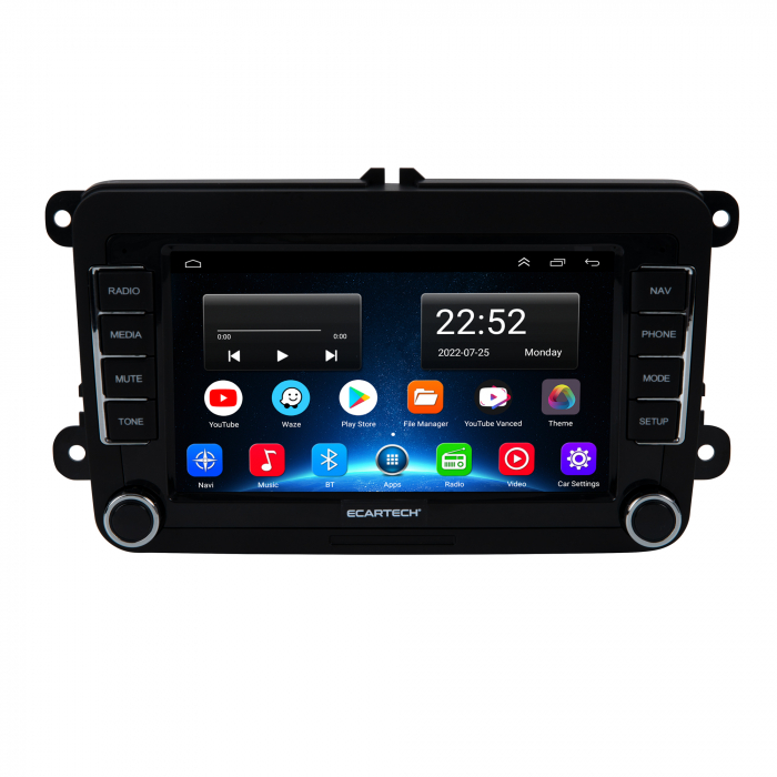 Navigatie Volkswagen|Skoda|Seat cu Android 2 GB RAM 32GB ROM, Ecran de 7 Inch, dedicata Golf 5, Golf 6, Jetta, Passat B6, CC, B7, Polo, Tiguan, Touran, Skoda, Seat [2]