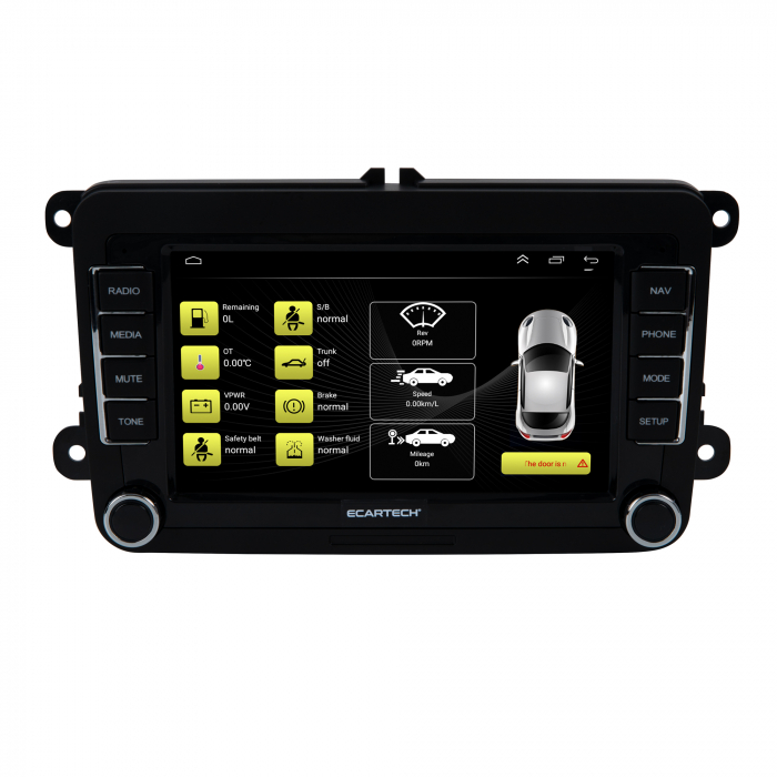 Navigatie Volkswagen|Skoda|Seat cu Android 2 GB RAM 32GB ROM, Ecran de 7 Inch, dedicata Golf 5, Golf 6, Jetta, Passat B6, CC, B7, Polo, Tiguan, Touran, Skoda, Seat [6]