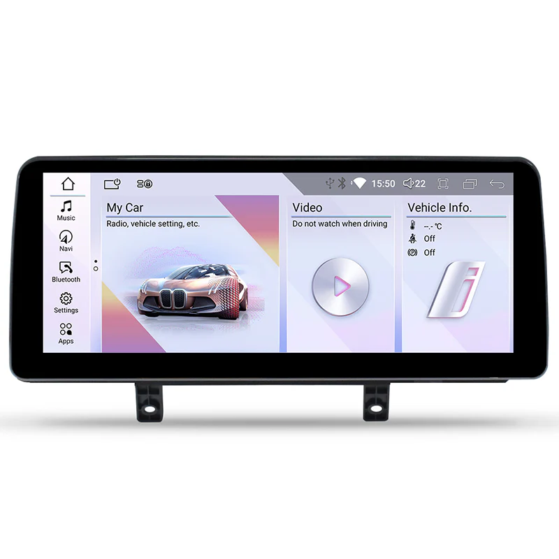 Navigație Android BMW Seria 3 si Seria 4 F30 F32 F33 F36 (2013-2018), 4 GB RAM, OCTA-CORE, ecran 12.3", NBT si EVO, 1920x720, CarPlay, Android Auto, 4G și WiFi [1]