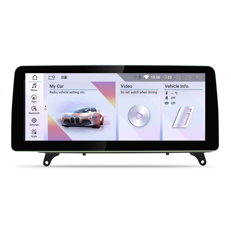 Navigație Android BMW X5 X6 E70 E71 E72 (2007-2012), 4 GB RAM, OCTA-CORE, ecran 12.3", CCC si CIC, 1920x720, CarPlay, Android Auto, 4G și WiFi [1]