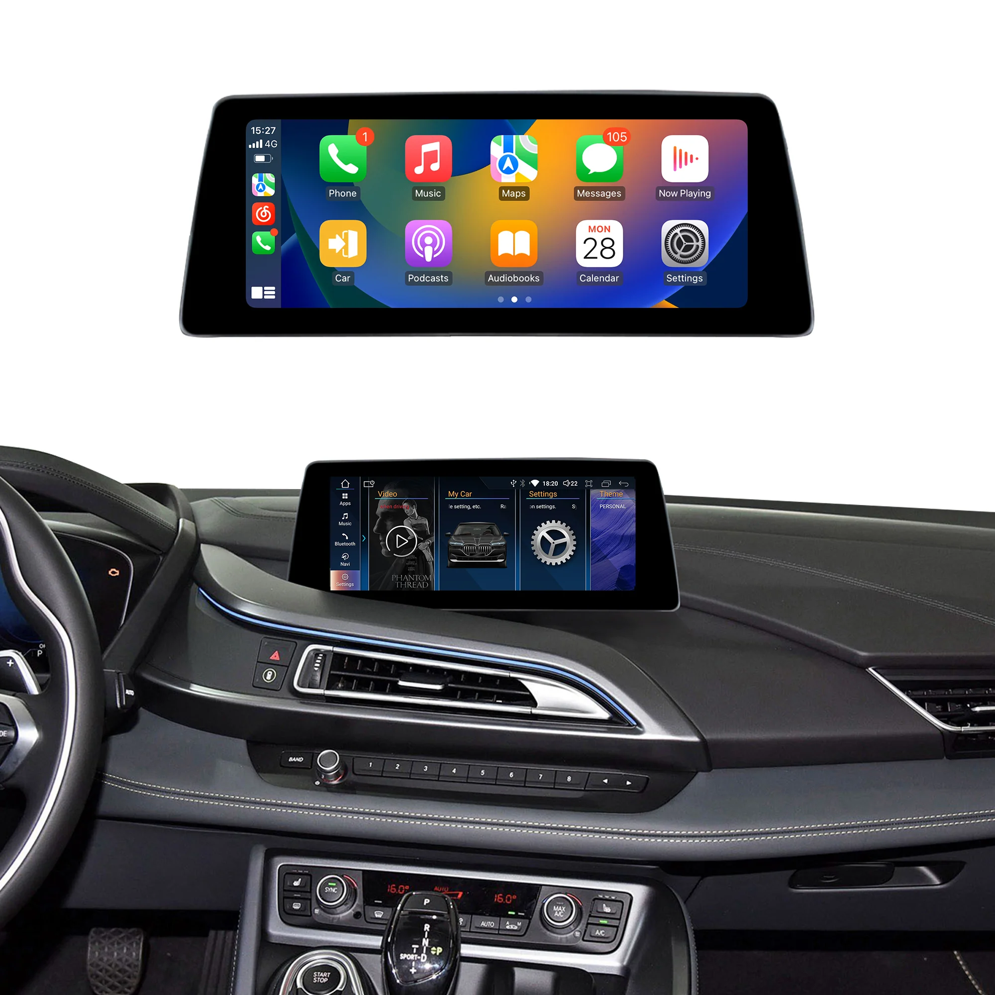 Navigație Android BMW Z4 E89 (2009-2016), 4 GB RAM, OCTA-CORE, ecran 10,25", CIC, 1920x720, CarPlay, Android Auto, 4G și WiFi [2]