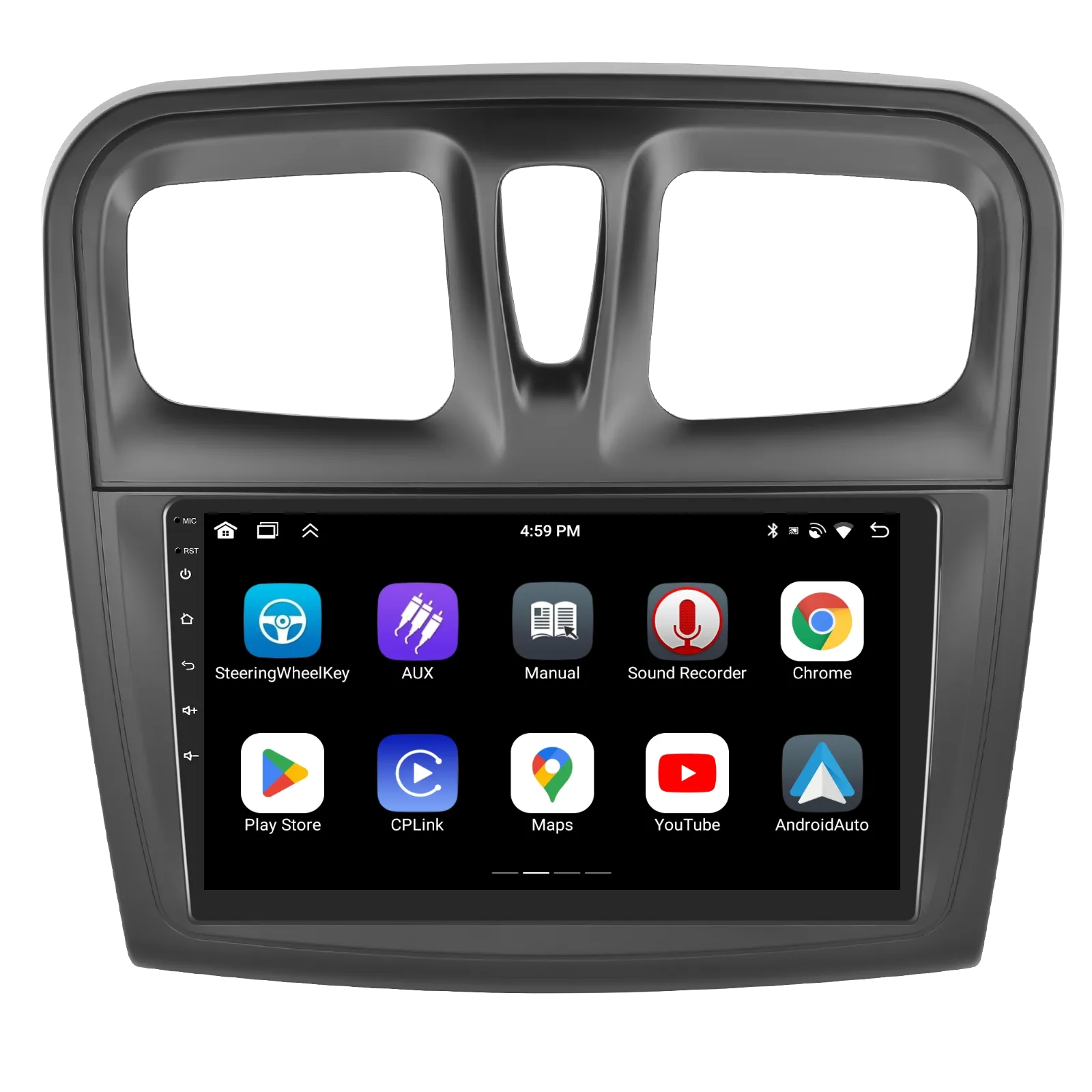 Navigație Dacia Logan, Duster, Sandero (2012-2020) 4GB 64GB, Android 13 cu CarPlay și Android Auto Wireless Ecran 9 Inch, GPS, WiFi Integrat, DSP [9]