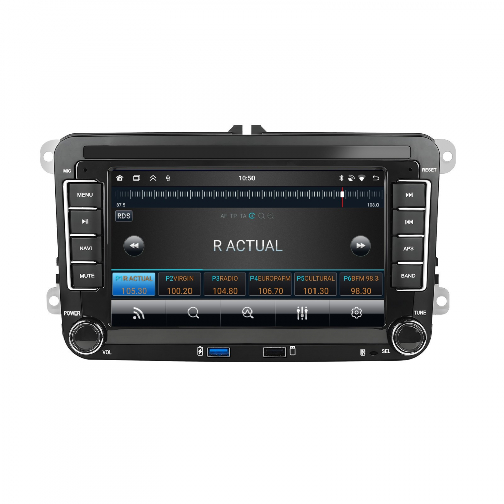 Navigație Android 7 inch Dedicată Volkswagen, Skoda, Seat | 4GB RAM, 64GB ROM, CarPlay și Android Auto Wireless [3]