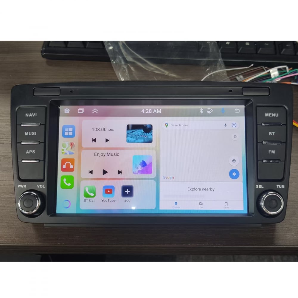 Navigație Skoda Octavia 2 (2004-2013)|4GB RAM, 64GB ROM, Ecran 7 inch OEM, CarPlay și Android Auto Wireless, Radio RDS [6]
