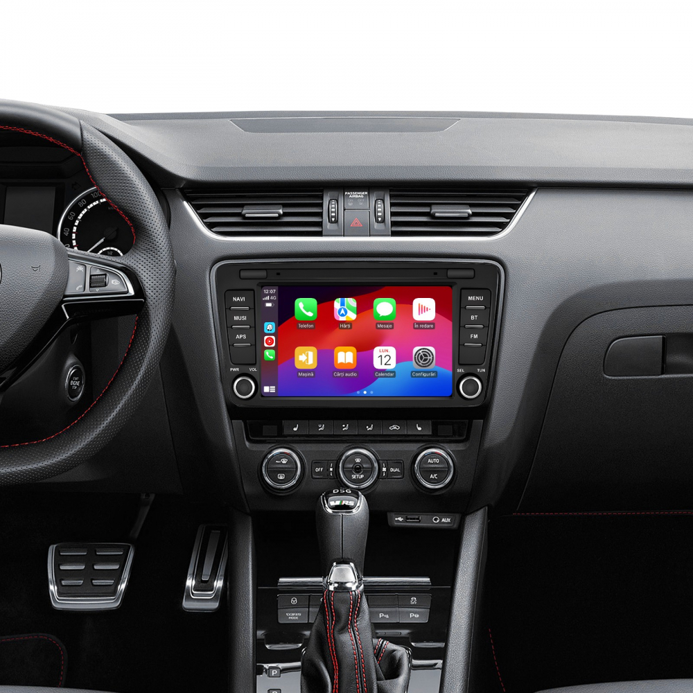 Navigație Skoda Octavia 2 (2004-2013)|4GB RAM, 64GB ROM, Ecran 7 inch OEM, CarPlay și Android Auto Wireless, Radio RDS [2]