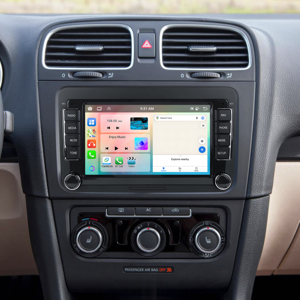 Navigație Android Dedicată Volkswagen, Skoda, Seat|4GB RAM, 64GB ROM, Ecran 7 inch, CarPlay și Android Auto Wireless,Radio RDS [8]