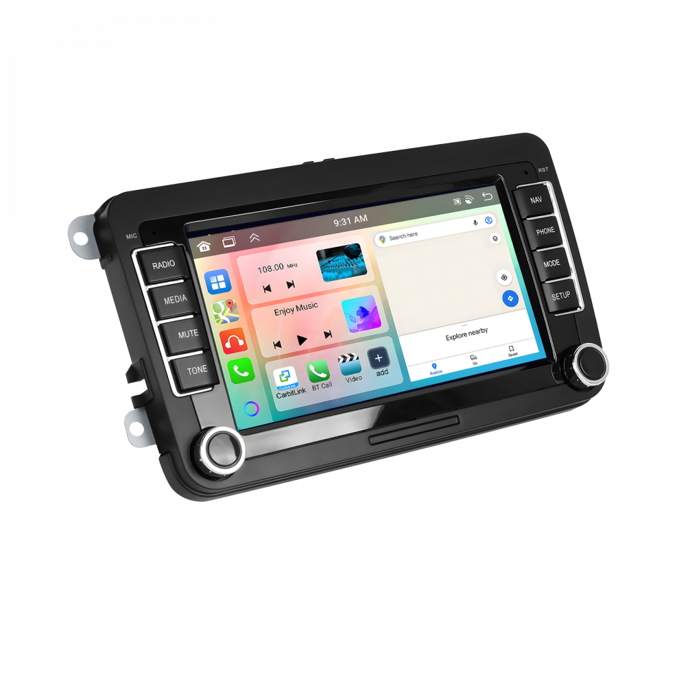 Navigație Android Dedicată Volkswagen, Skoda, Seat|4GB RAM, 64GB ROM, Ecran 7 inch, CarPlay și Android Auto Wireless,Radio RDS [3]