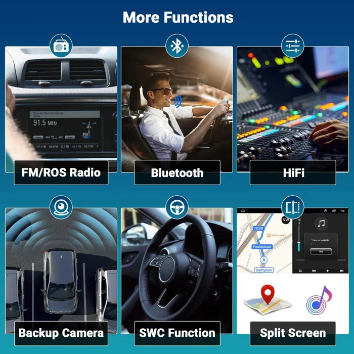 Navigatie Android Mazda CX-9 (2007-2015), Android 12, DSP 2GB RAM 32GB ROM, CarPlay si Android Auto Wi-fi, Youtube, Waze [4]