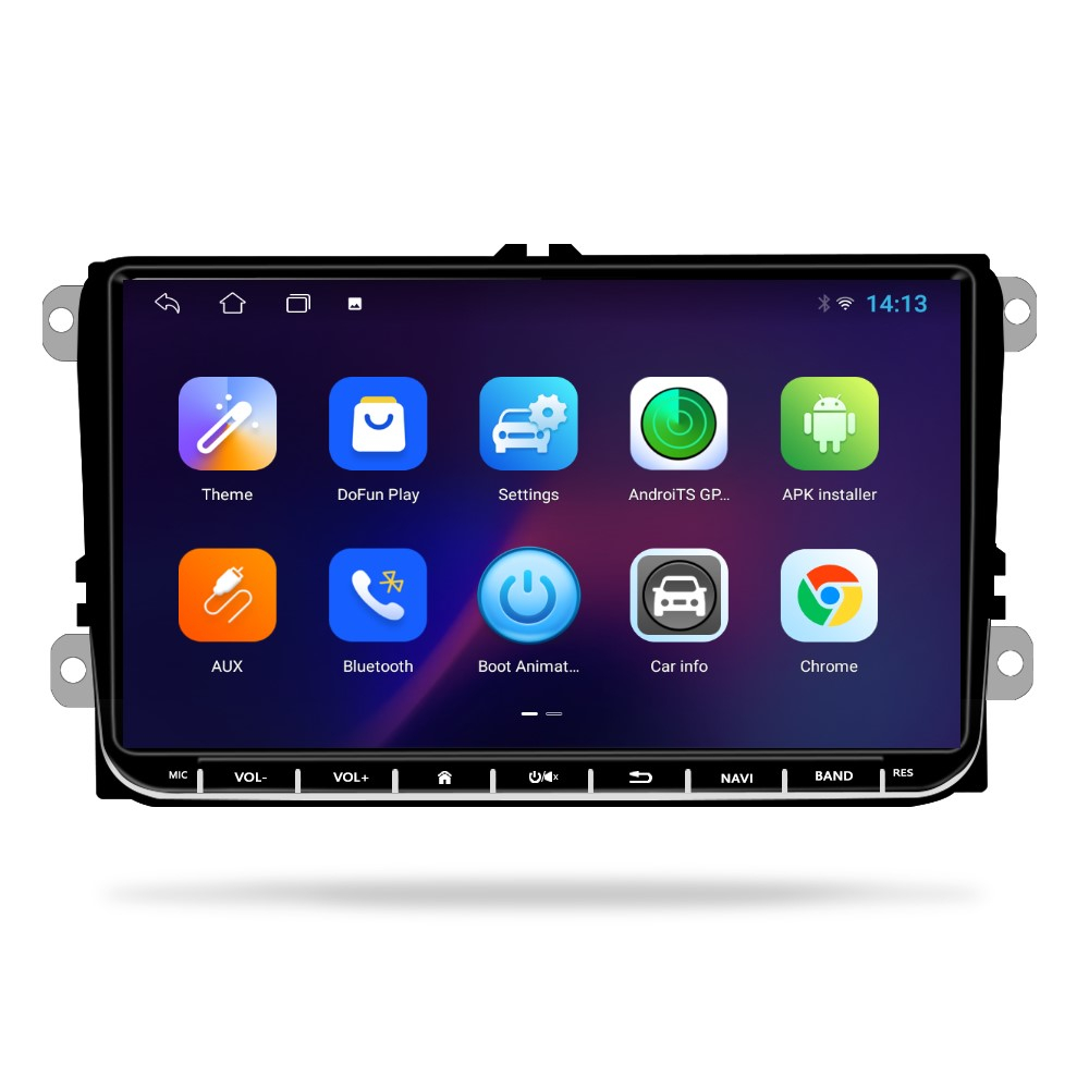 Navigație Android TS7 Topway, 2+32 GB, CarPlay & Android Auto, ecran 9"|Compatibil Golf 5, Golf 6, Jetta, Passat B6/B7/CC, Polo, Tiguan, Touran [2]