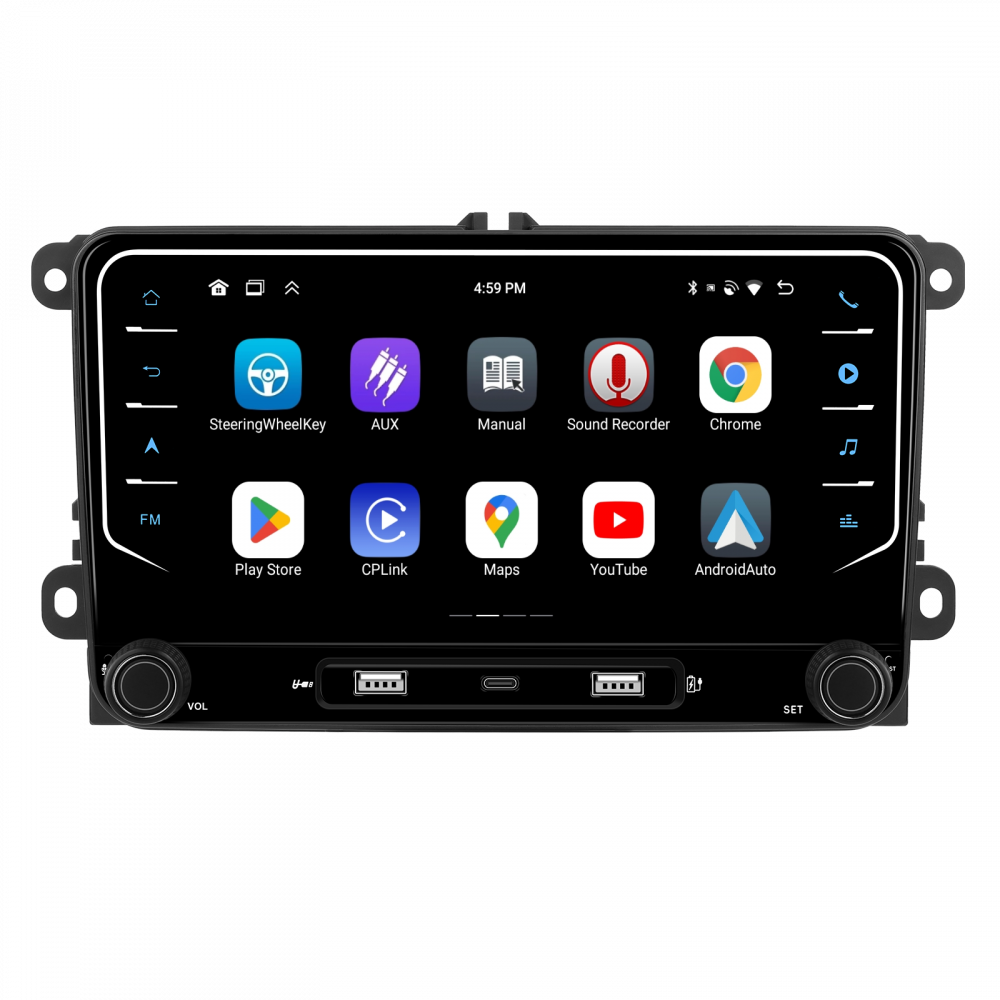 Navigație Android,Volkswagen,Skoda,Seat - 4+64 GB, USC Frontal,CarPlay & Android Auto, ecran 7 [6]