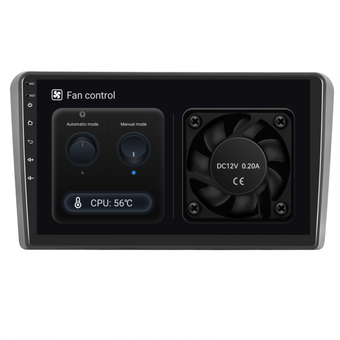 Navigatie Audi A3 (2003-2013) cu Android 12, 8GB RAM 128GB ROM, SIM 4G, DSP, ecran 9 Inch,Carplay si Android Auto [10]