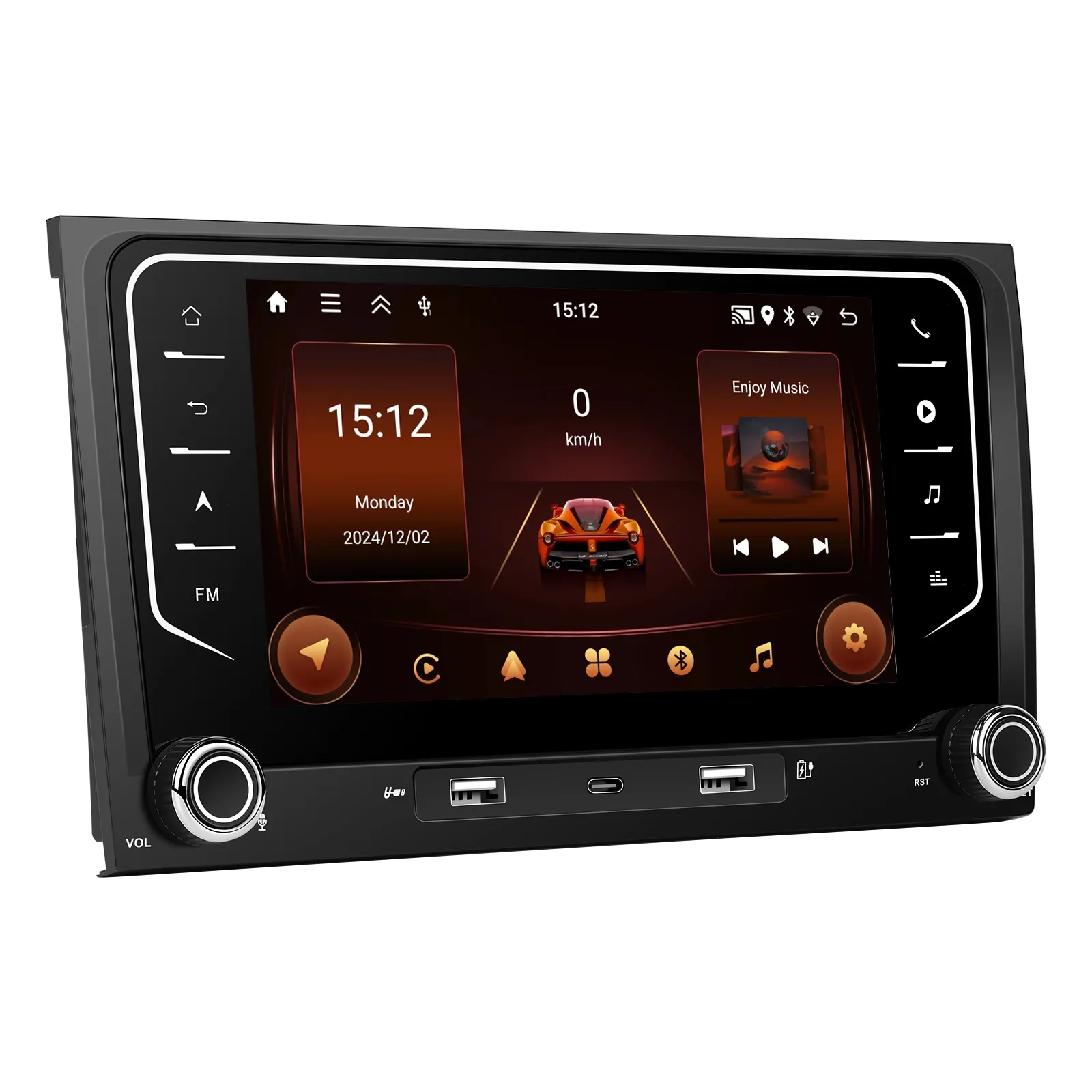 Navigatie Audi A4 B6/B7 (2002-2008) si Seat Exeo (2008-2012) 2+64 GB, CarPlay si Android auto OEM Look, ecran 7 inch [8]
