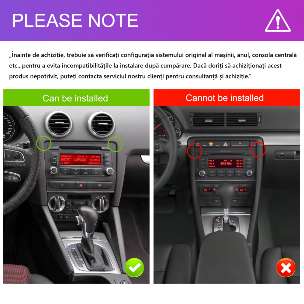 Navigatie Audi A3 (2003-2012) 2+64 GB, CarPlay si Android auto OEM Look, ecran 7 inch [8]