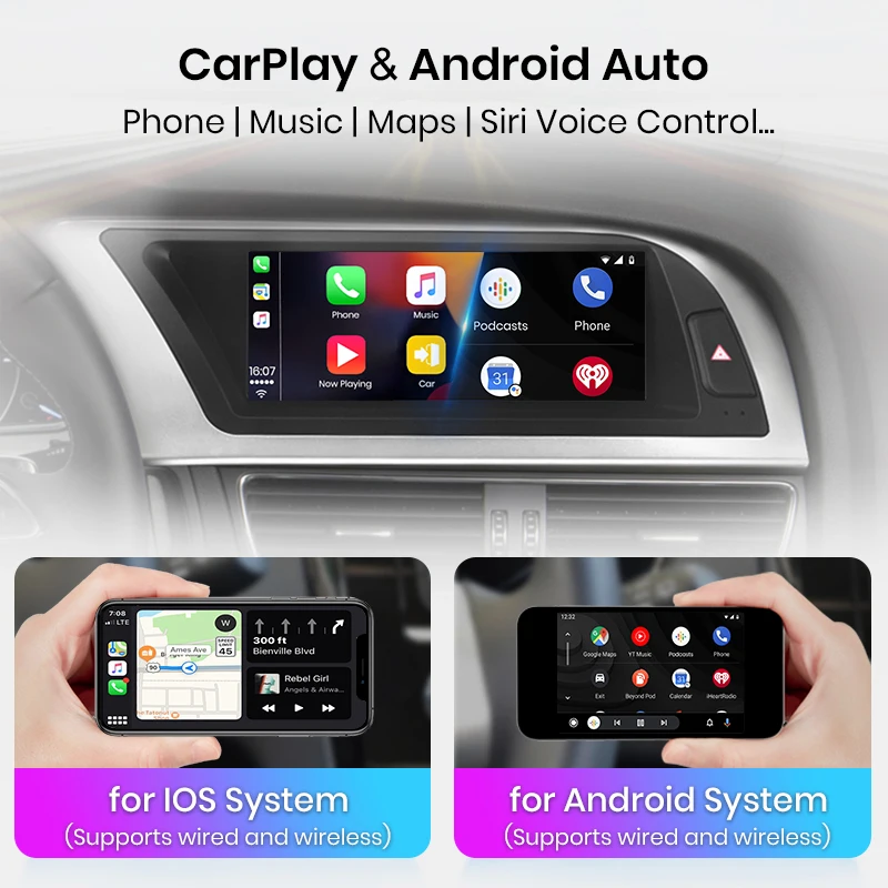 Navigatie Audi A4 B8 (2009-2016), Android 12, 4GB RAM 64GB, 4G SIM, Carplay si Android auto PREMIUM Low Version [16]